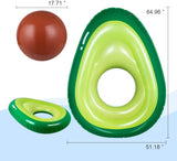 Inflatable Avocado Pool Float Floatie