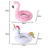 Inflatable Pool Floats Flamingo Unicorn Swim Tube Rings