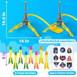 2 Pack Toy Rocket Launcher for Kids